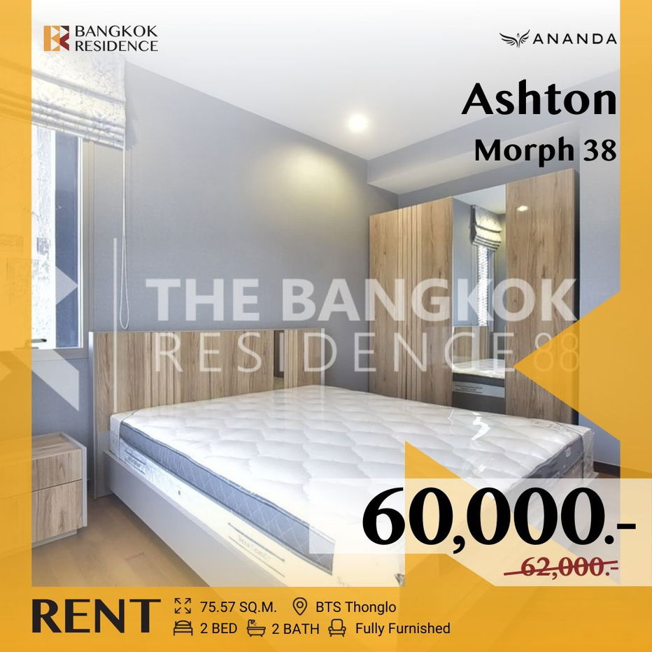 รูป  Rare Unit! Ashton Morph 38  🛌🏻 ห้องว่าง พร้อมเฟอร์ครบ ✨ใกล้ BTS ทองหล่อ  - รูปที่ 1/12