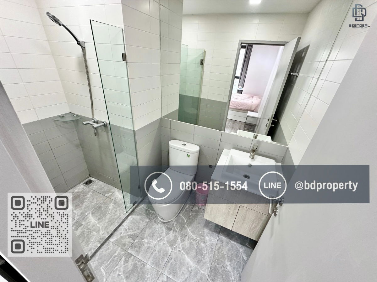 รูป Bestdeal ให้เช่า 1 ห้องนอน 31ตรม.ราคา 16,000/เดือนเท่านั้น เฟอร์นิเจอร์และเครื่องใช้ไฟฟ้าครบ“IDEO MOBI RAMA 9” ใกล้MRT และ เซ็นทรัลพระราม 9  - รูปที่ 10/11