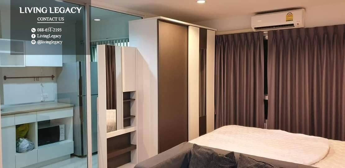 รูป SJNWUR ให้เช่าคอนโด Lumpini Place Srinakarin - Huamark Station 26 ตร.ม. ชั้น 8 ตึก A line id : @livinglegacy - รูปที่ 6/9