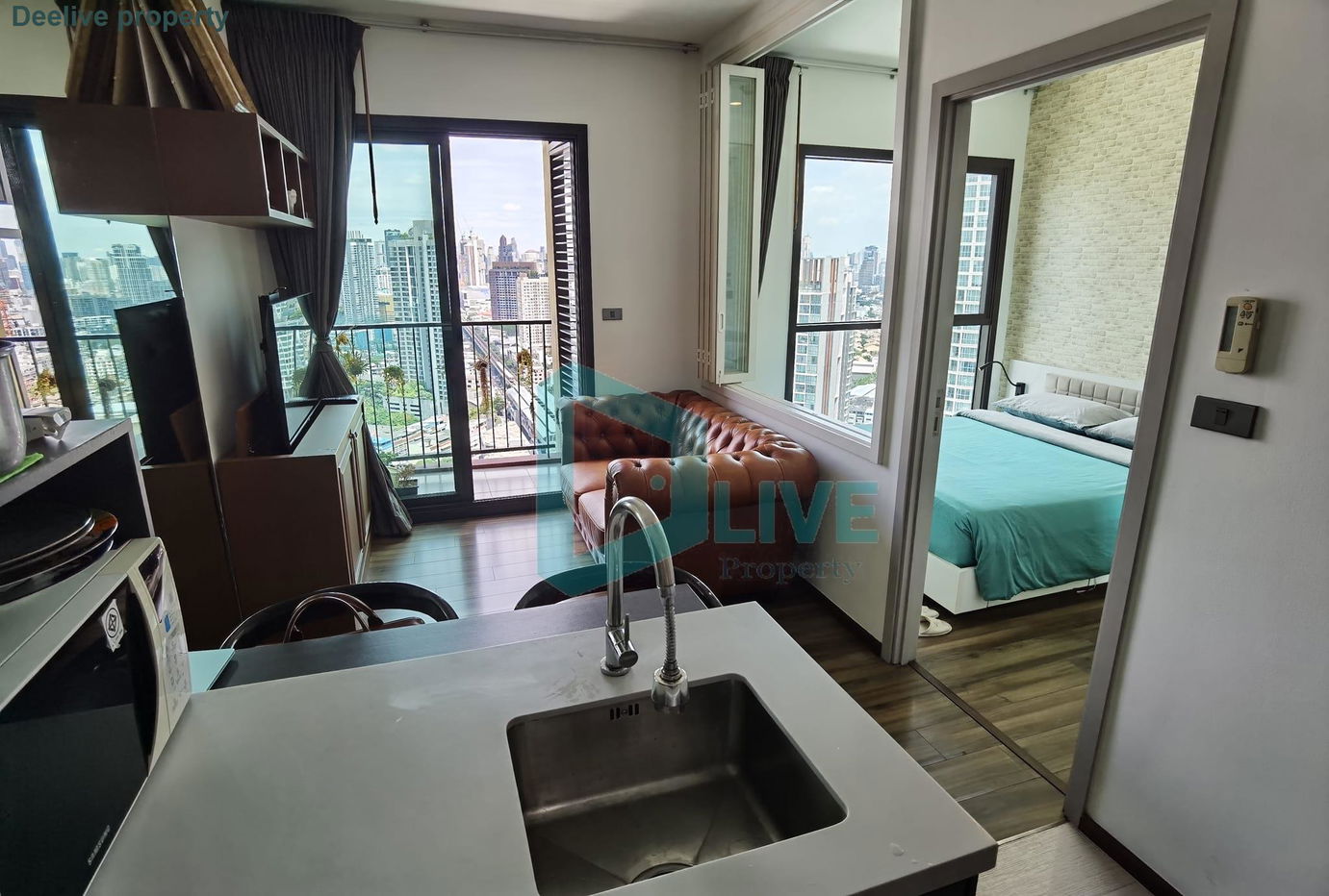 รูป DL101645 ให้เช่าคอนโด วายน์ สุขุมวิท (WYNE Sukhumvit) ใกล้ BTS พระโขนง พร้อมเข้าอยู่ โทรด่วน 0800343450 LineID @655ebbvc - รูปที่ 1/5