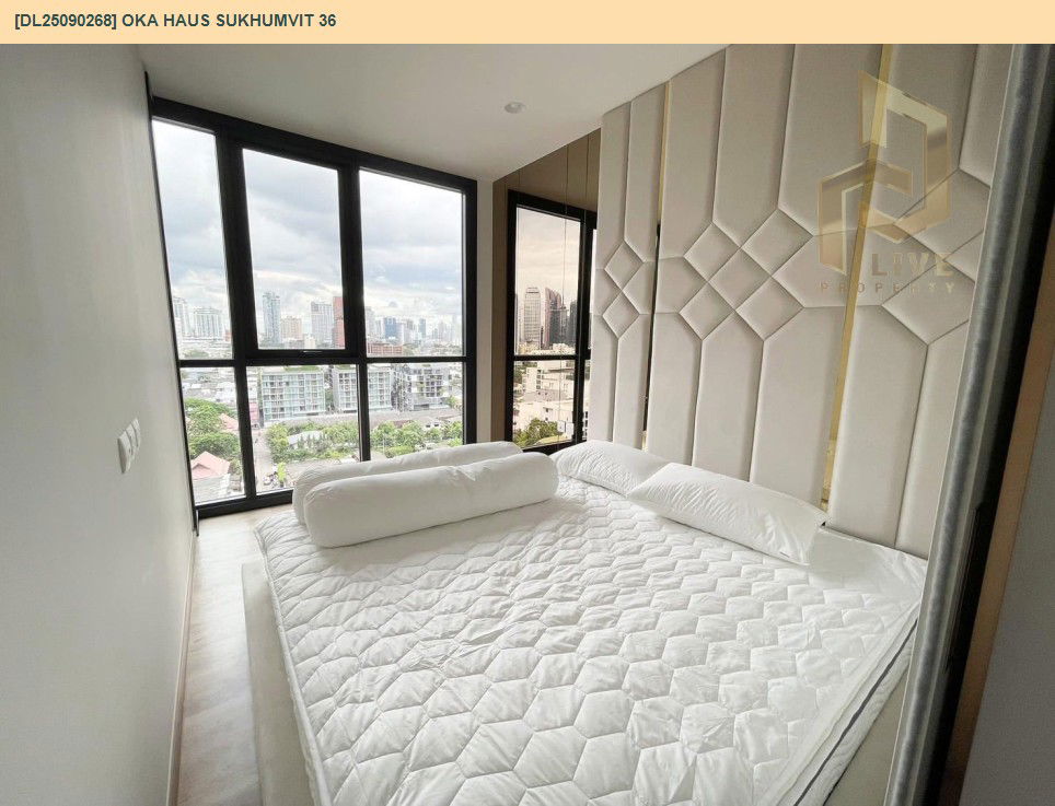 picture DL25090268 Condo for rent, OKA HAUS Sukhumvit 36 near BTS Thong Lo, ready to move in, call urgently 0656133286 LineID @655ebbvc - 3/10