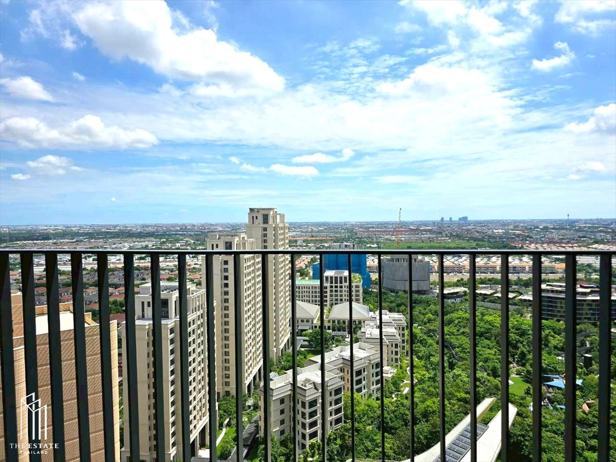picture For rent, the largest room on the floor, fully furnished, corner position, open view, Whizdom The Forestias (Destinia) project @75,000 Baht - 19/22