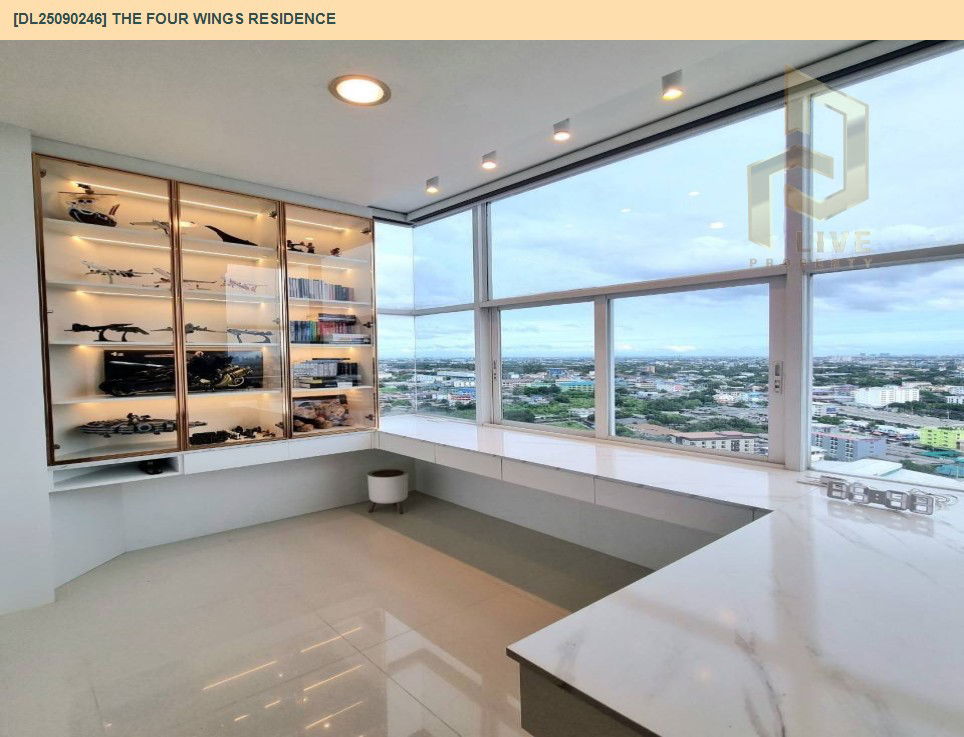รูป DL25090246 ให้เช่าคอนโด เดอะ โฟร์ วิงส์ เรสสิเด้นส์ (The Four Wings Residence) ใกล้ ARL บ้านทับช้าง พร้อมเข้าอยู่ โทรด่วน 0638692663 LineID @655ebbvc - รูปที่ 9/13