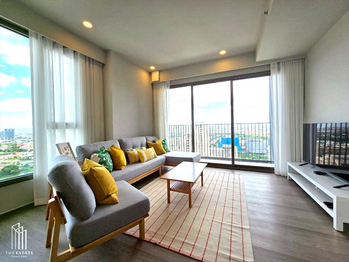 picture For rent, the largest room on the floor, fully furnished, corner position, open view, Whizdom The Forestias (Destinia) project @75,000 Baht - 11/22