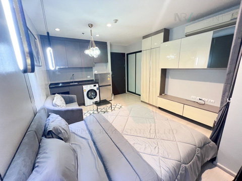 🔺 For rent condo RHYTHM ASOKE Building 1, Floor 34,Studio, Room size 22.00 sqm