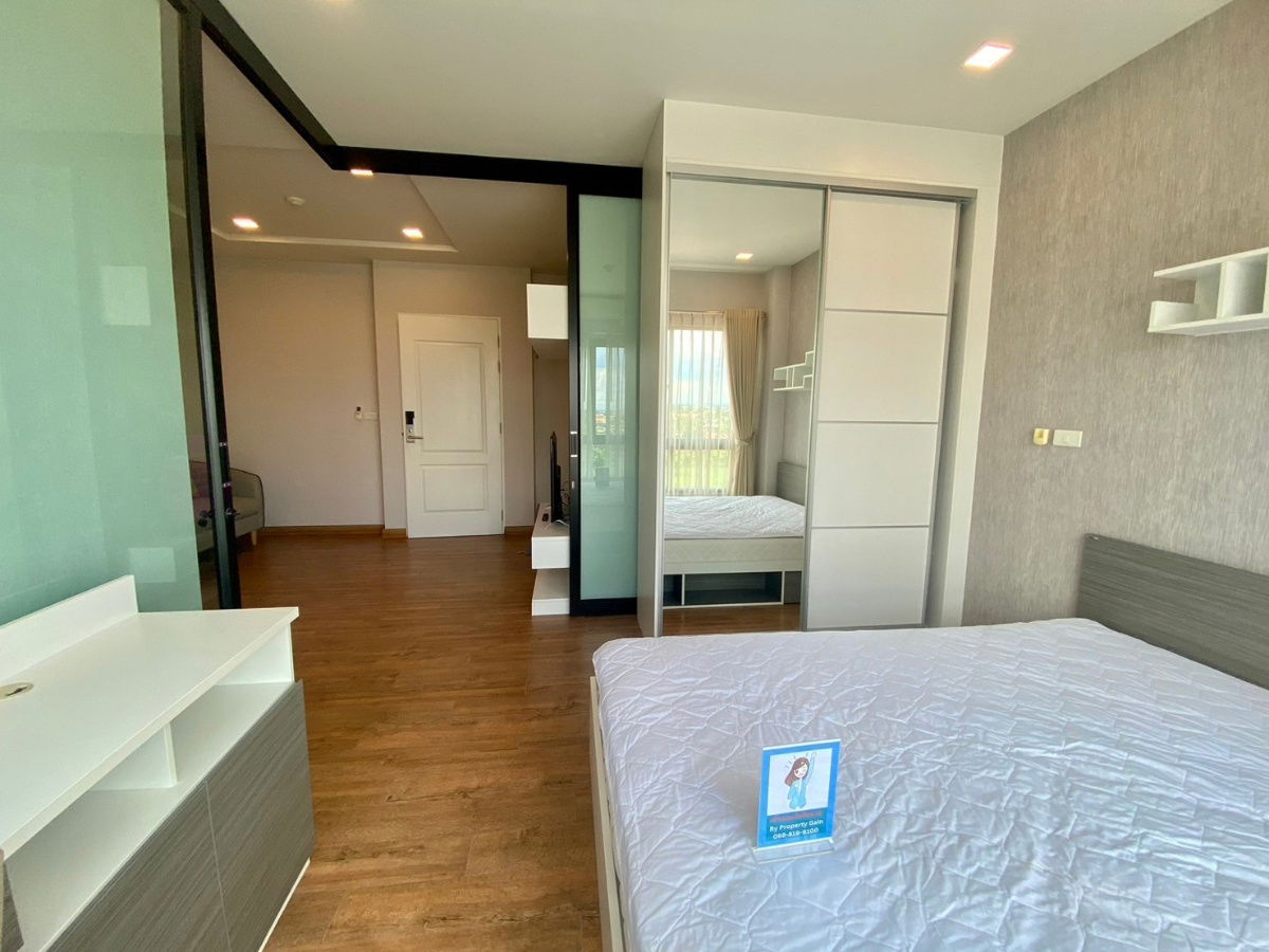 picture 1 bedroom, Madrid building, cheap price, only 9,000 baht, 5th floor, fully furnished, can cook, very good value/have a real room to see - 7/23