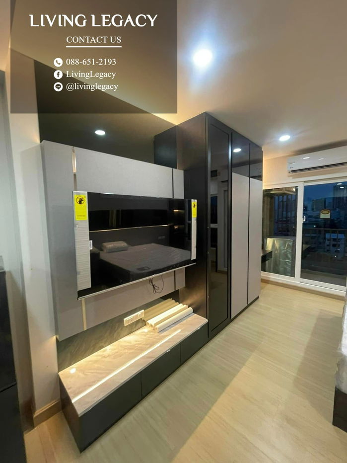 picture SKU7SO Condo For Rent Supalai Veranda Ramkhamhaeng 28 Sq.M. Floor 7 Building A line id : @livinglegacy - 11/12