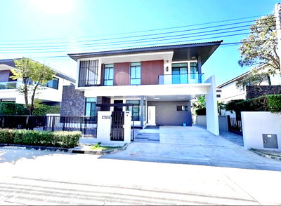 บ้านเดี่ยวให้เช่า : ให้เช่าบ้านมัณฑนา อ่อนนุช-วงแหวน4 (Manthana Onnut – Wongwaen4) ใกล้ทางด่วนวงแหวน-บูรพาวิถี-สุวรรณภูมิ 