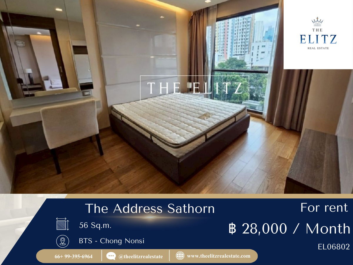 รูป ✨ Rare Unit The Address Sathorn ทำเลดี ราคาโดนใจ 💯 - รูปที่ 1/10