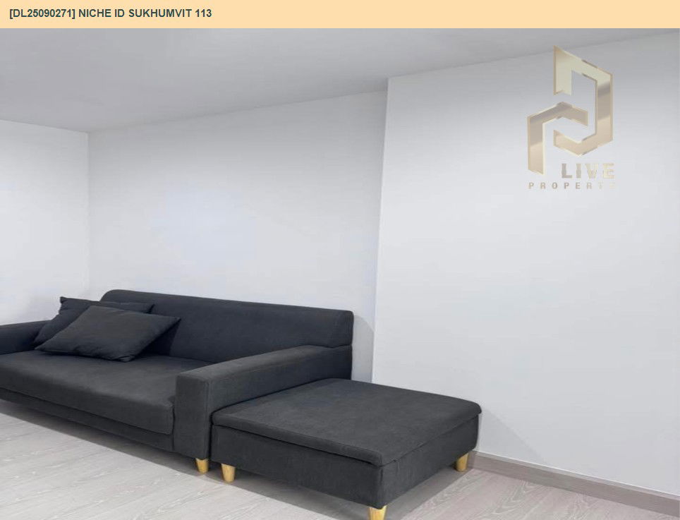 picture DL25090271 Condo for rent, Niche id Sukhumvit 113 near BTS Samrong, ready to move in, call urgently 0656133286 LineID @655ebbvc - 6/9