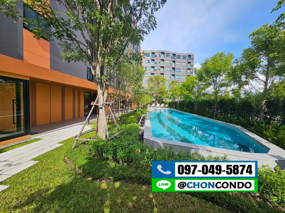 รูป DCondo Sense ชั้น2 ตึกA  ------------ห้องใหม่ + ตกแต่งสวย------------Tel 097-049-5874 (Line: @choncondo มี@ด้วย) - รูปที่ 11/12