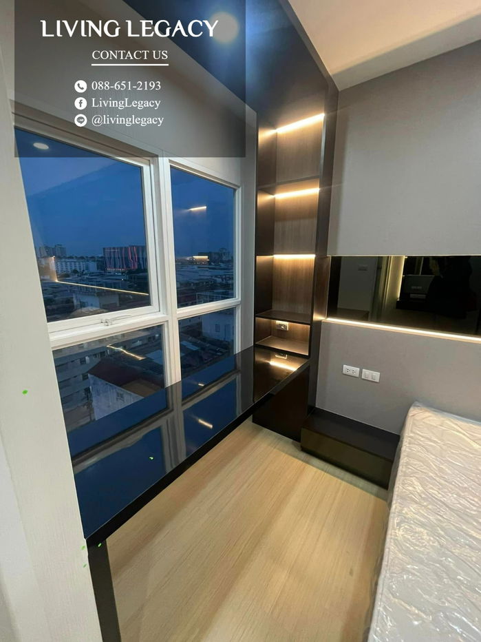 picture SKU7SO Condo For Rent Supalai Veranda Ramkhamhaeng 28 Sq.M. Floor 7 Building A line id : @livinglegacy - 8/12