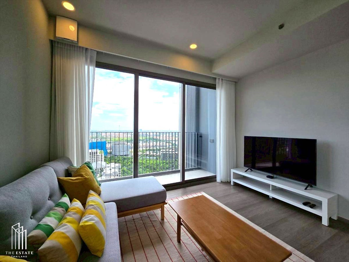 picture For rent, the largest room on the floor, fully furnished, corner position, open view, Whizdom The Forestias (Destinia) project @75,000 Baht - 1/22
