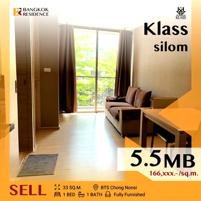 ขายคอนโด : 💎Prime CBD Living, Klass Silom near BTS Sala Daeng