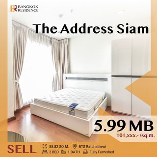 🩵Fully Built-in Spacious Unit,🩵The Address Siam near BTS Ratchathewi
