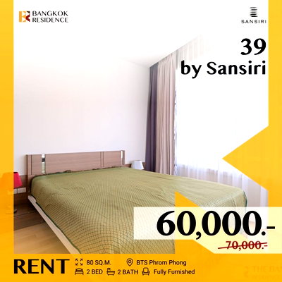คอนโดให้เช่า :  39 by Sansiri 💫 Beautiful Decoration at an Affordable Price 🔥 ใกล้ BTS พร้อมพงษ์ 