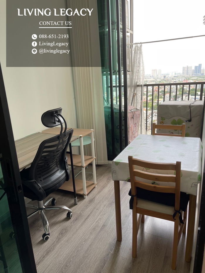 picture T2D0LT Condo For Rent KnightsBridge Collage Ramkhamhaeng 32.5 Sq.M. Floor 19 line id : @livinglegacy - 12/14