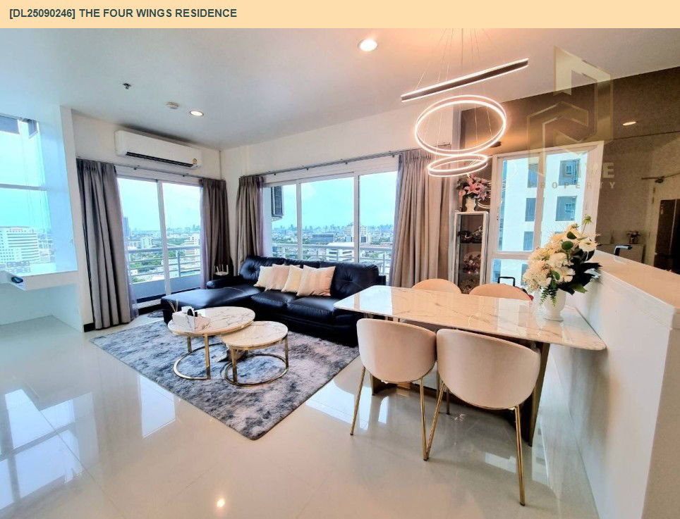 รูป DL25090246 ให้เช่าคอนโด เดอะ โฟร์ วิงส์ เรสสิเด้นส์ (The Four Wings Residence) ใกล้ ARL บ้านทับช้าง พร้อมเข้าอยู่ โทรด่วน 0638692663 LineID @655ebbvc - รูปที่ 4/13