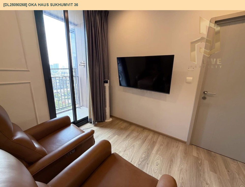 picture DL25090268 Condo for rent, OKA HAUS Sukhumvit 36 near BTS Thong Lo, ready to move in, call urgently 0656133286 LineID @655ebbvc - 7/10