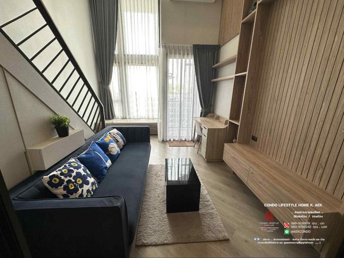 ▶️ปล่อยเช่าคอนโด : THE BASE Saphanmai   (เดอะ เบส สะพานใหม่)♦️ห้องว่างพร้อมอยู่  ➖  นะคะ  ♦️1  Bedroom  (Duplex  2  ชั้น)  -  ชั้น  14