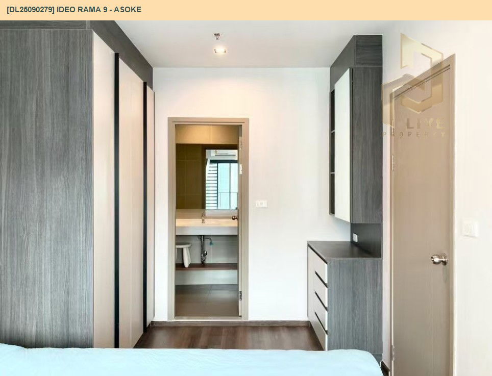 picture DL25090279 Condo for rent, IDEO Rama 9 - Asoke near MRT พระราม 9, ready to move in, call urgently 0800343450 LineID @655ebbvc - 6/11
