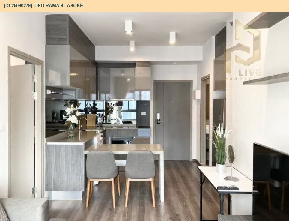 picture DL25090279 Condo for rent, IDEO Rama 9 - Asoke near MRT พระราม 9, ready to move in, call urgently 0800343450 LineID @655ebbvc - 4/11