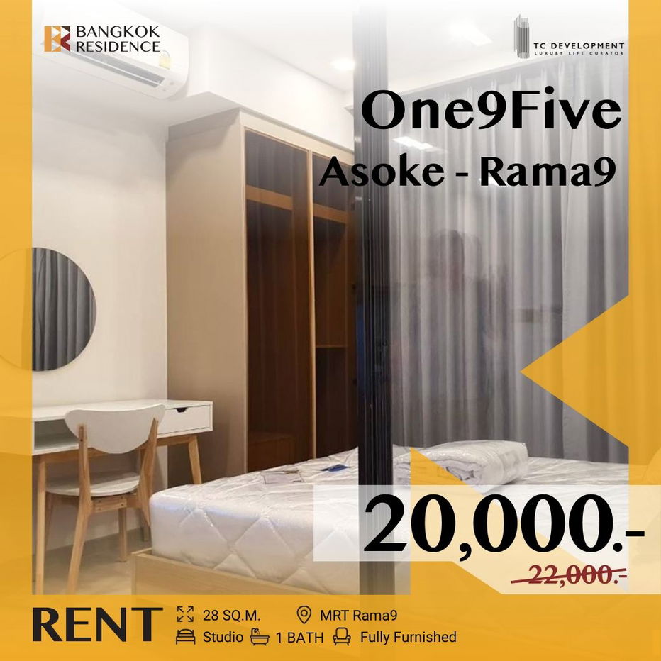 picture Hot Unit! One9Five Asoke - Rama 9 💝 Beautiful Room, Better Price than Market 💸 Near MRT Rama 9 - 1/11
