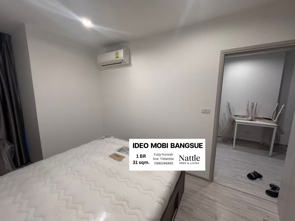 รูป [มีห้องจริง] Ideo Mobi Bangsue 1 BR 31sqm. 13,000 บาท ใกล้ MRT Taopoon 120เมตร line: Tiitletitle 0882246885 - รูปที่ 8/13