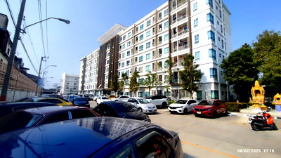 Condos for rent Sukhumvit Road : Condo The Kith Wat Dan Samrong, luxury, for rent, cheap price, convenient transportation, near BTS Samrong.