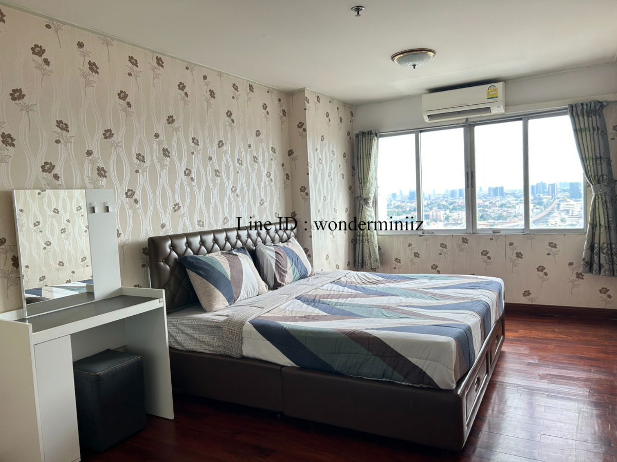 รูป ให้เช่าคอนโด 1 ห้องนอน 46 ตรม. คอมมอนเวลธ์ ปิ่นเกล้า ห้องใหญ่ ใกล้รถไฟฟ้า พร้อมเฟอร์ฯ - รูปที่ 3/9