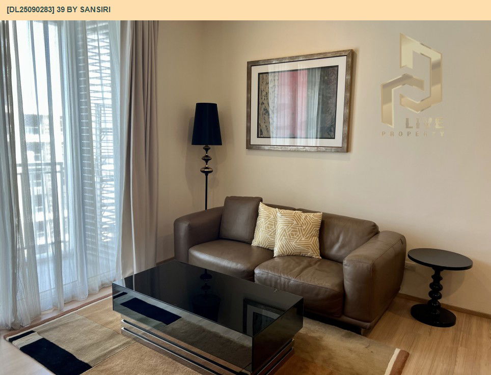 picture DL25090283 Condo for rent, 39 by Sansiri near BTS Phrom Phong, ready to move in, call urgently 0800343450 LineID @655ebbvc - 3/6