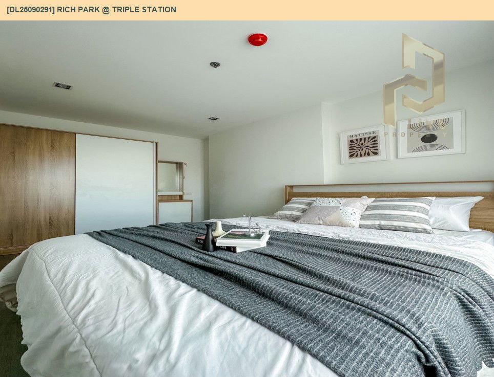 picture DL25090291 Condo for rent, Rich Park @ Triple Station near รถไฟสถานีหัวหมาก, ready to move in, call urgently 0614453194 LineID @162cjixi - 6/12