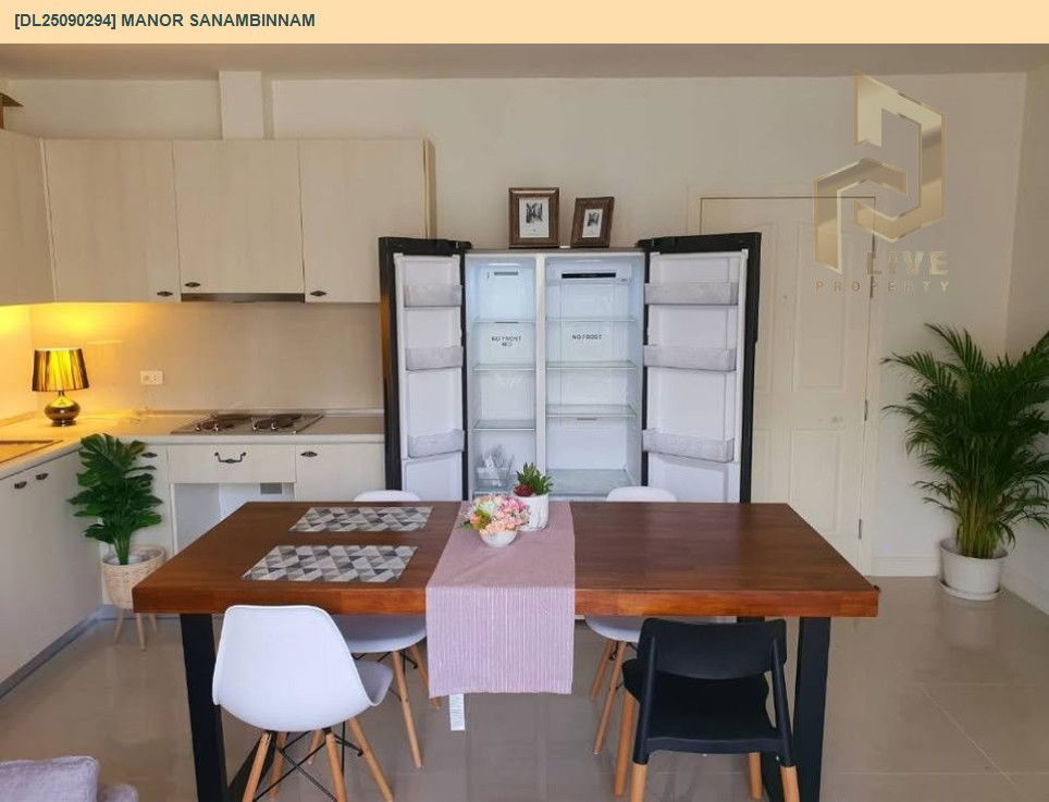 picture DL25090294 Condo for rent, Manor Sanambinnam near MRT สะพานพระนั่งเกล้า, ready to move in, call urgently 0614453194 LineID @162cjixi - 7/14