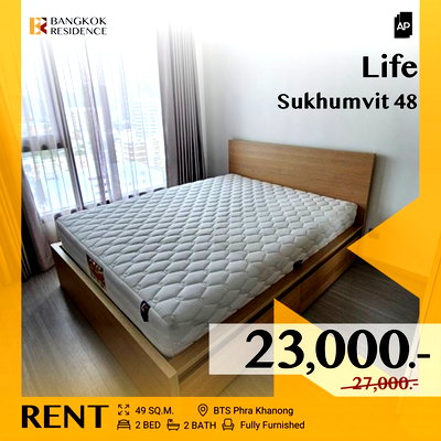 Condos for rent : Life Sukhumvit 48 🛏️ Fully Furnished with Appliances, City View 🏙️ near BTS Phra Khanong