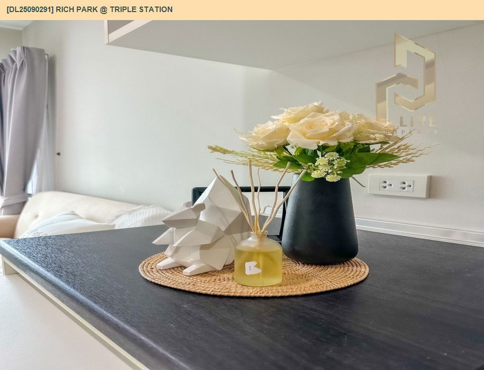 picture DL25090291 Condo for rent, Rich Park @ Triple Station near รถไฟสถานีหัวหมาก, ready to move in, call urgently 0614453194 LineID @162cjixi - 10/12