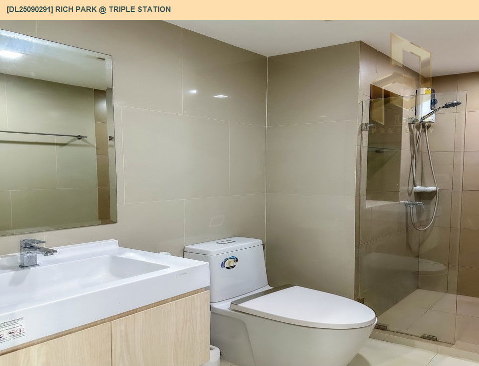 picture DL25090291 Condo for rent, Rich Park @ Triple Station near รถไฟสถานีหัวหมาก, ready to move in, call urgently 0614453194 LineID @162cjixi - 8/12