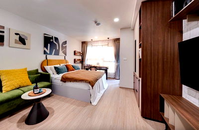 คอนโดให้เช่า : Klos รัชดา. สตูดิโอ 27ตรม. ว่างพร้อมอยู่ Line id: @pfagent