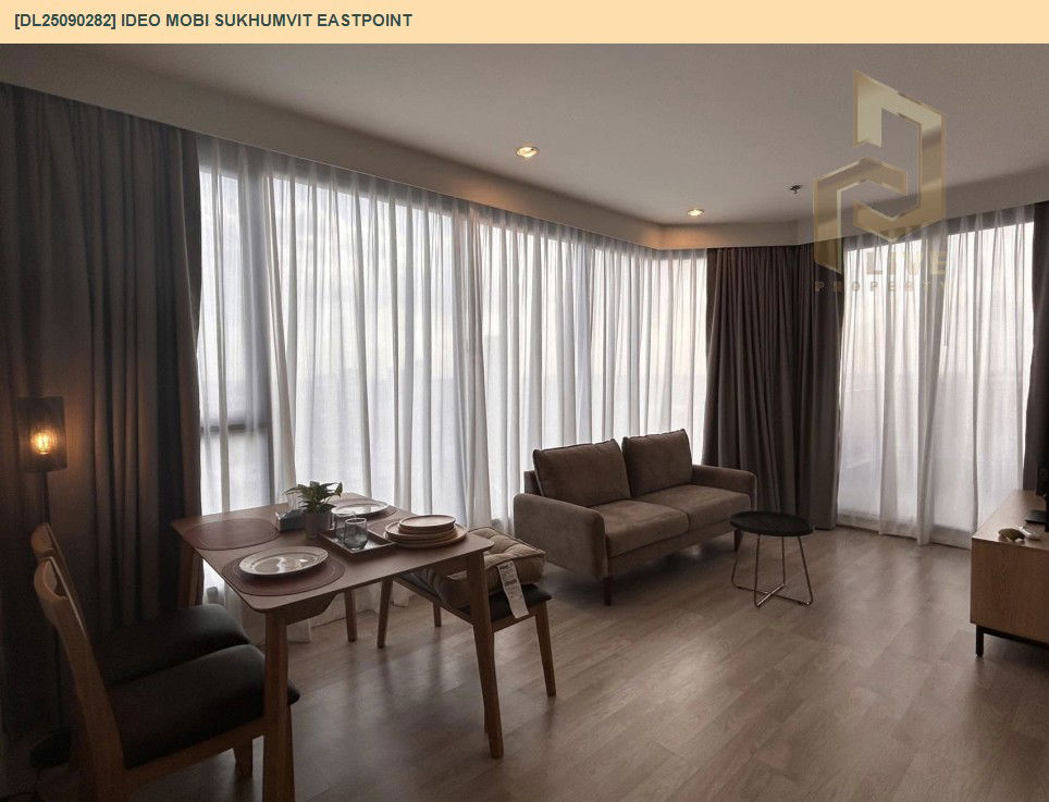 picture DL25090282 Condo for rent, IDEO Mobi Sukhumvit Eastpoint near BTS Bang Na, ready to move in, call urgently 0614453194 LineID @162cjixi - 2/10