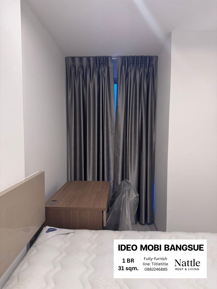 รูป [มีห้องจริง] Ideo Mobi Bangsue 1 BR 31sqm. 13,000 บาท ใกล้ MRT Taopoon 120เมตร line: Tiitletitle 0882246885 - รูปที่ 10/13