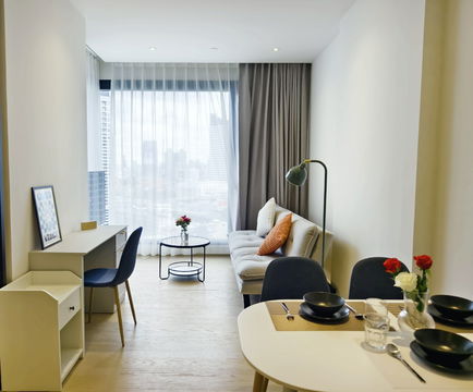 Condo for rent: Ashton Asoke – Rama 9 , ready to move in. If interested, contact Line @goodmanpro or call 0999029192.