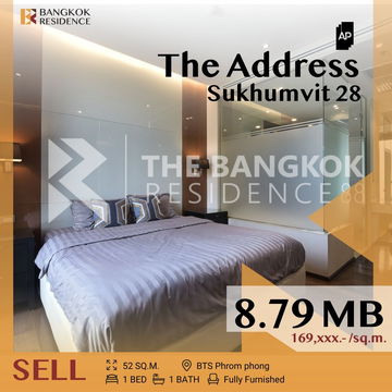 💚Fully Furnished,City View - The Address Sukhumvit 28 BTS Phrom Phong