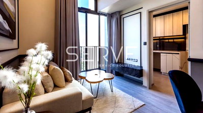 Condos for rent :  🔥30K🔥 - Duplex 1 Bed 42.71 sq.m. Nice Room High Fl. 20+ Good Location Close to BTS Punnawithi 250 m. at The Line Sukhumvit 101 Condo / For Rent