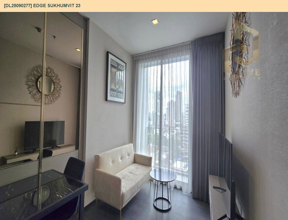 picture DL25090277 Condo for rent, Edge Sukhumvit 23 near BTS Asok, ready to move in, call urgently 0656133286 LineID @897iyzll - 2/7