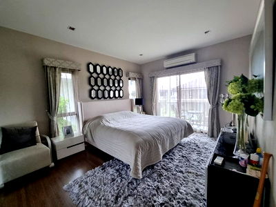 Houses for rent Samut Prakarn : svs216 Single house for rent in Burasiri Wongwaen On Nut, new house, Soi Jemo