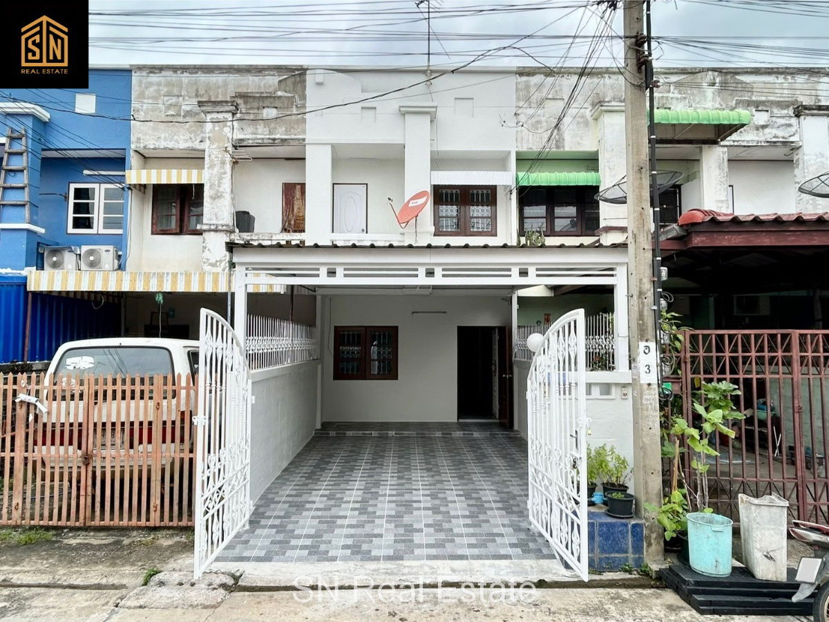 รูป ขายทาวน์เฮ้าส์ หมู่บ้านบุษกร-รัตติยา MRT-คลองบางไผ่ บางบัวทอง รีโนเวทแล้วพร้อมอยู่ - รูปที่ 1/8