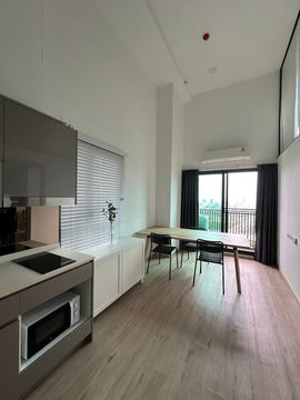 🟢Condo For Rent 🟢The Rich Rama 9 - Srinakarin Duplex! Zone Airport Link Huamark Fully-Furnished 1 Bedroom HOT!!