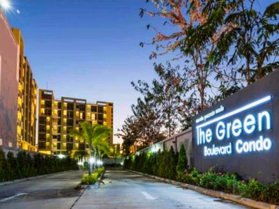 เช่าคอนโด พัทยา :  🏷️The Green Boulevard Condo จอมเทียน พัทยา จ.ชลบุรี ใกล้กับ Tiger Park💰เดือนละ 10,000 บาท 35 ตรม. ชั้น 7 วิวสวน☎️093-1681685 , 081-1301456