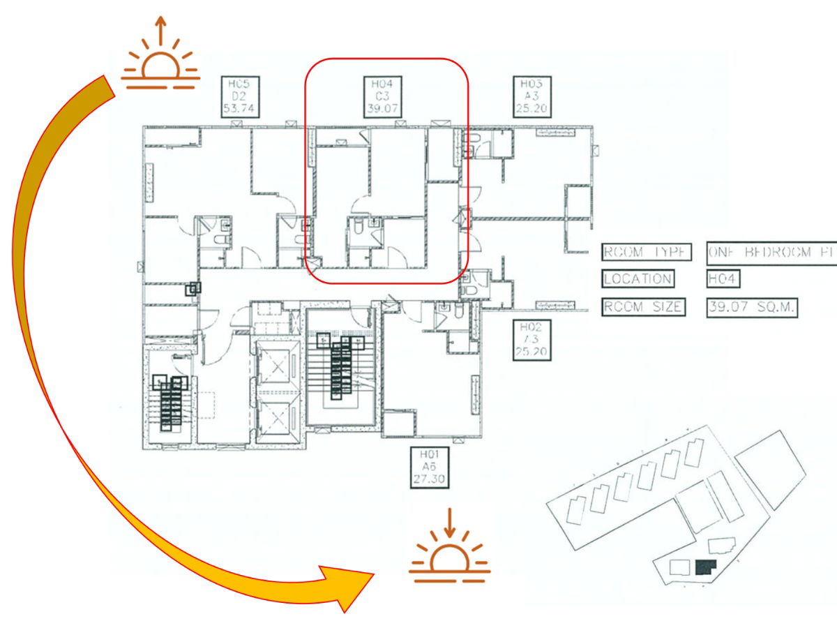 รูป ขายดาวน์ห้อง One Bed Plus ขนาด 39.07 ตร.ม. ตึก: H/ Unit Type: C3  ราคาหน้าสัญญาพิเศษสุด ถูกกว่าห้องอื่นที่ ชั้นและขนาดใกล้เคียงกัน ถึง 4-5 แสนบาท - รูปที่ 9/9