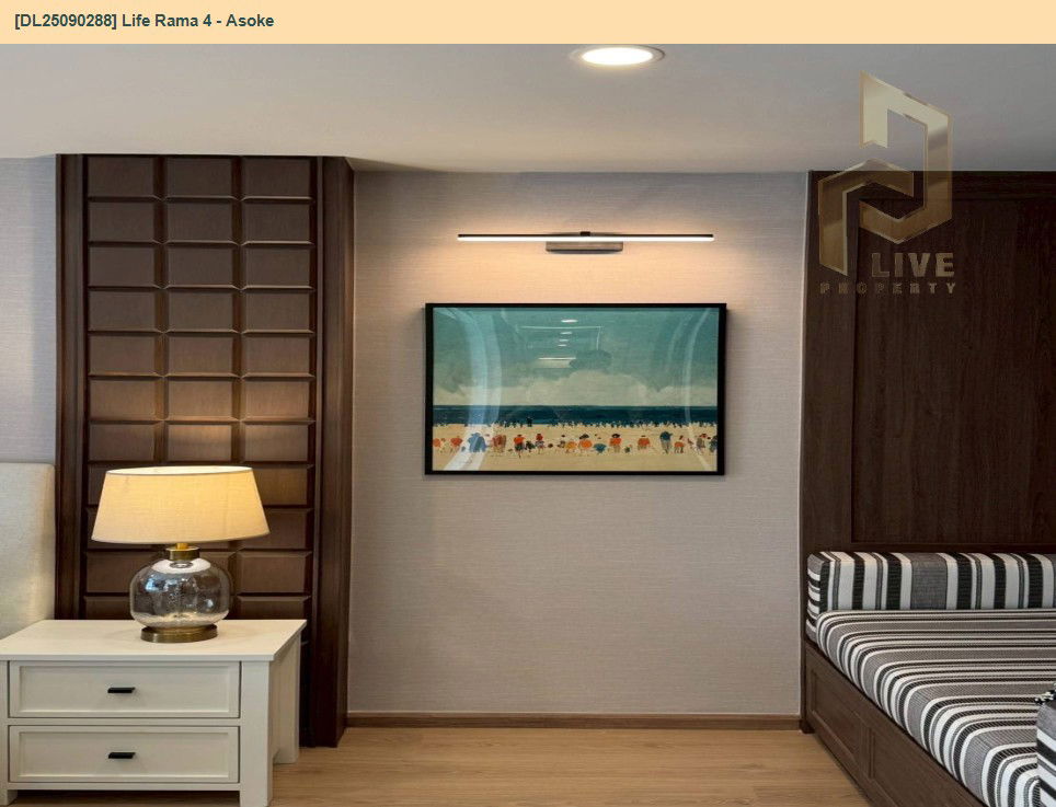 picture DL25090288 Condo for rent, Life Rama 4 - Asoke near MRT ศูนย์การประชุมแห่งชาติสิริกิติ์, ready to move in, call urgently 0656133286 LineID @897iyzll - 14/18