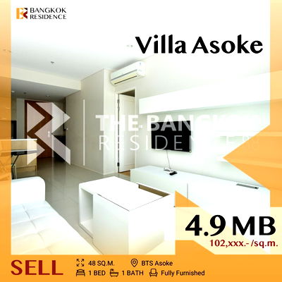 ขายคอนโด : ✨ Stylish Design, Fully Equipped, villa asoke near bts asoke